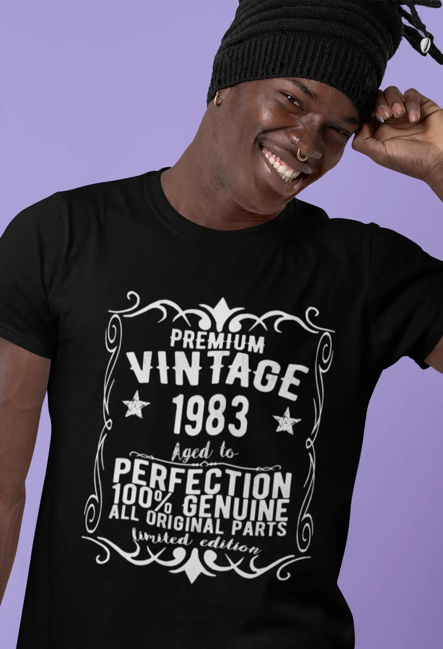 Homme Tee Vintage T-Shirt Premium Vintage Jahr 1983