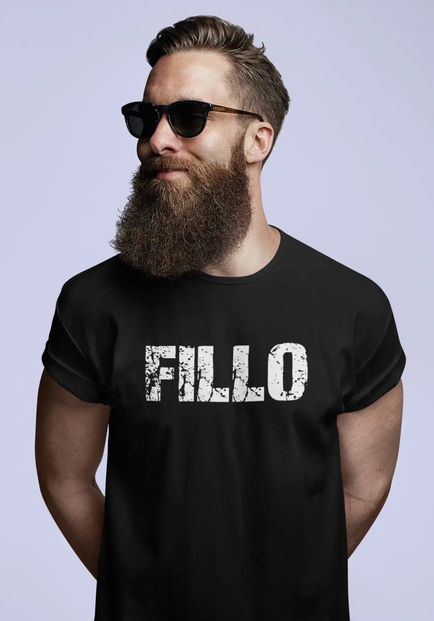 fillo Herren Retro T-Shirt Schwarz Geburtstagsgeschenk 00553