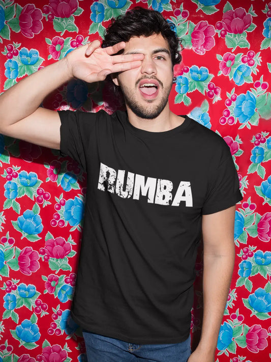 rumba Men's Retro T shirt Black Birthday Gift 00553