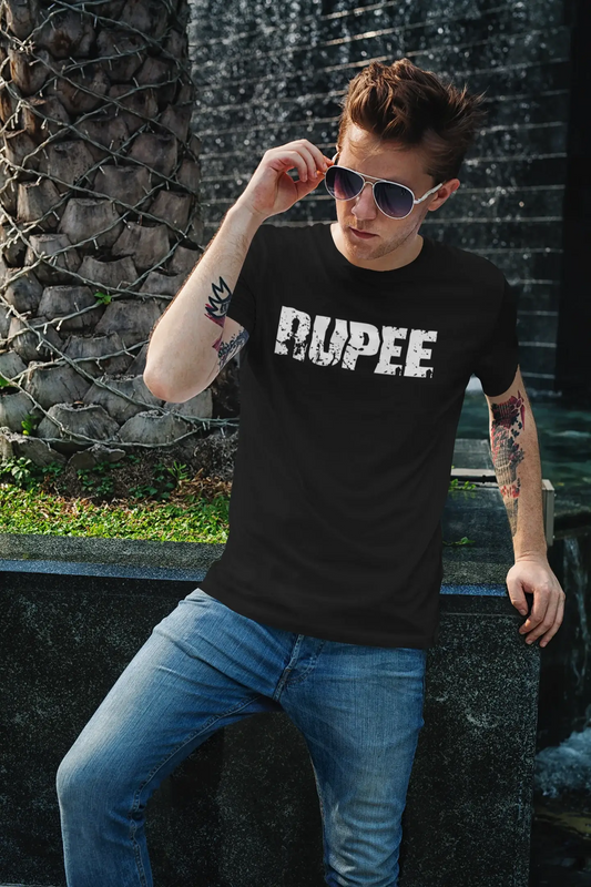 rupee Herren Retro T-Shirt Schwarz Geburtstagsgeschenk 00553