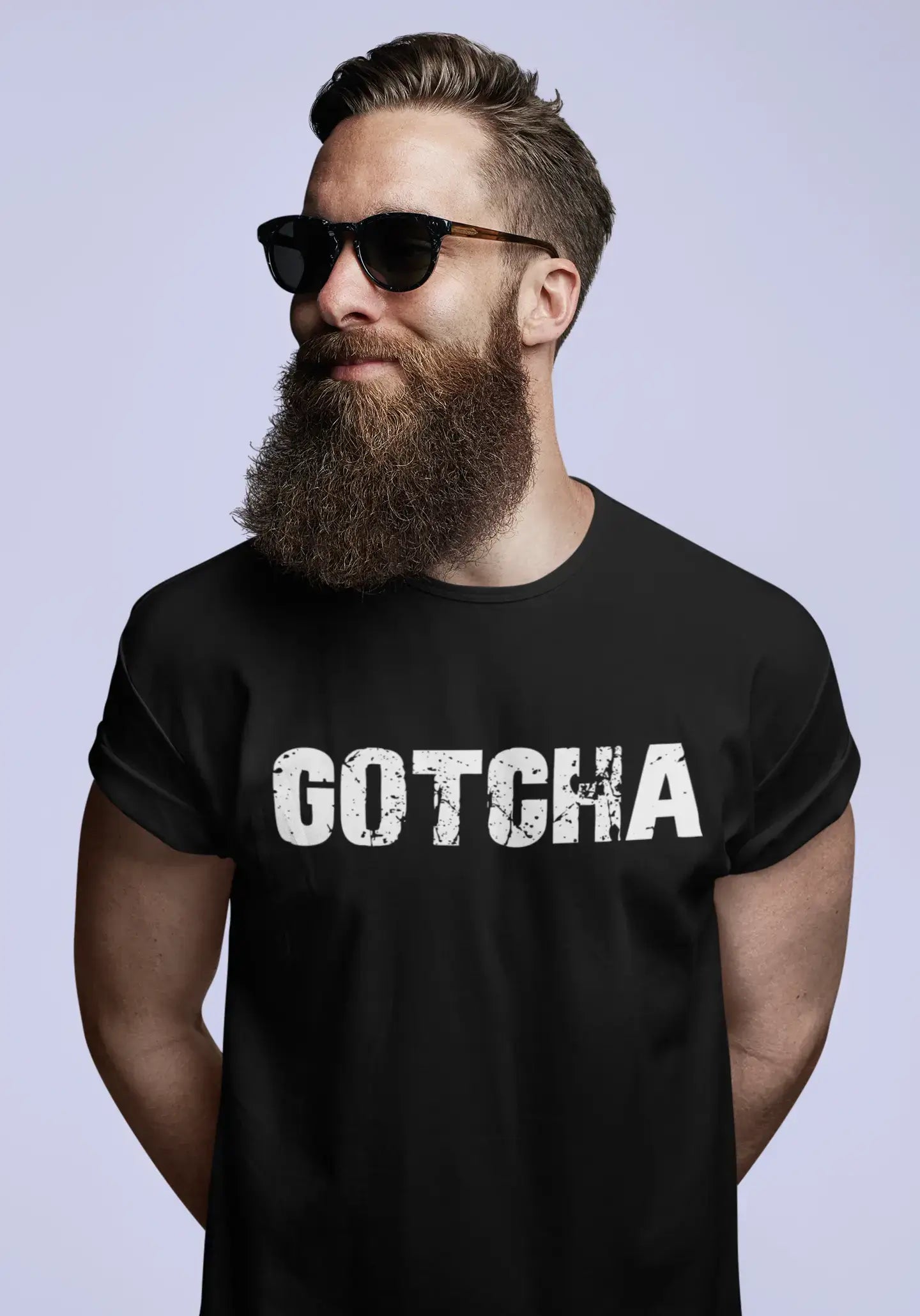 gotcha Herren Vintage T-Shirt Schwarz Geburtstagsgeschenk 00554