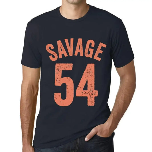 Men's Graphic T-Shirt Savage 54 54th Birthday Anniversary 54 Year Old Gift 1970 Vintage Eco-Friendly Short Sleeve Novelty Tee