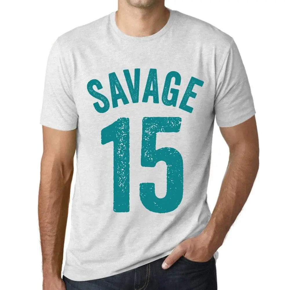 Men's Graphic T-Shirt Savage 15 15th Birthday Anniversary 15 Year Old Gift 2009 Vintage Eco-Friendly Short Sleeve Novelty Tee