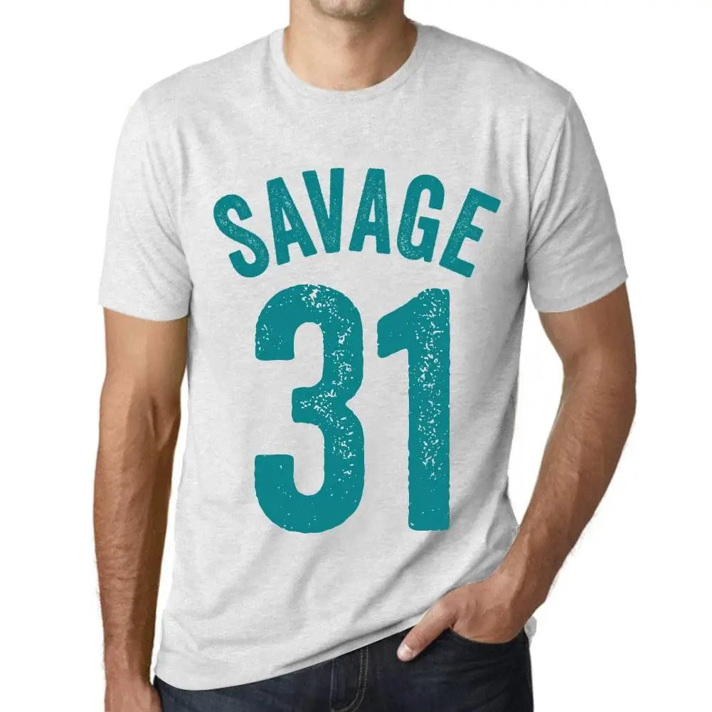 Men's Graphic T-Shirt Savage 31 31st Birthday Anniversary 31 Year Old Gift 1993 Vintage Eco-Friendly Short Sleeve Novelty Tee