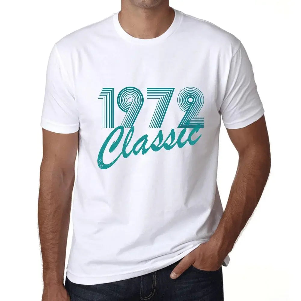 Men's Graphic T-Shirt Classic 1972 52nd Birthday Anniversary 52 Year Old Gift 1972 Vintage Eco-Friendly Short Sleeve Novelty Tee