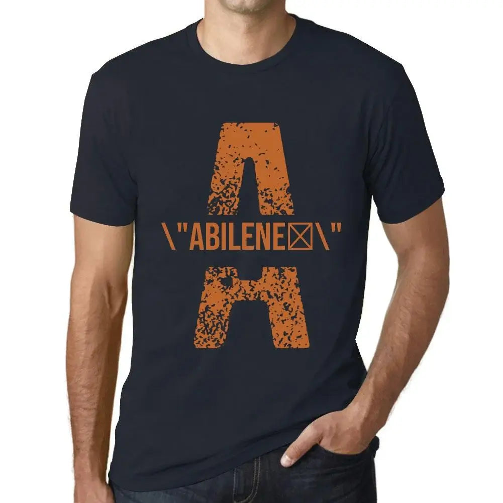 Men's Graphic T-Shirt Abilene Eco-Friendly Limited Edition Short Sleeve Tee-Shirt Vintage Birthday Gift Novelty