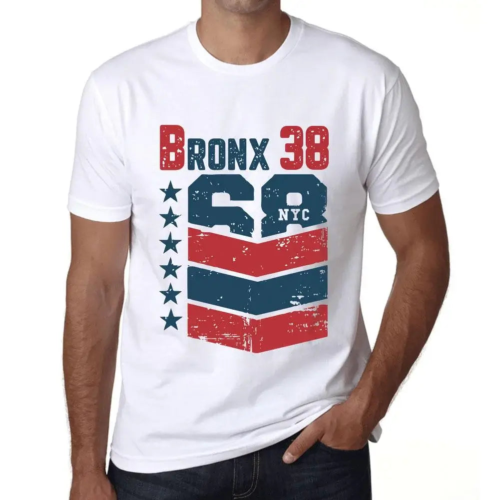 Men's Graphic T-Shirt Bronx 38 38th Birthday Anniversary 38 Year Old Gift 1986 Vintage Eco-Friendly Short Sleeve Novelty Tee