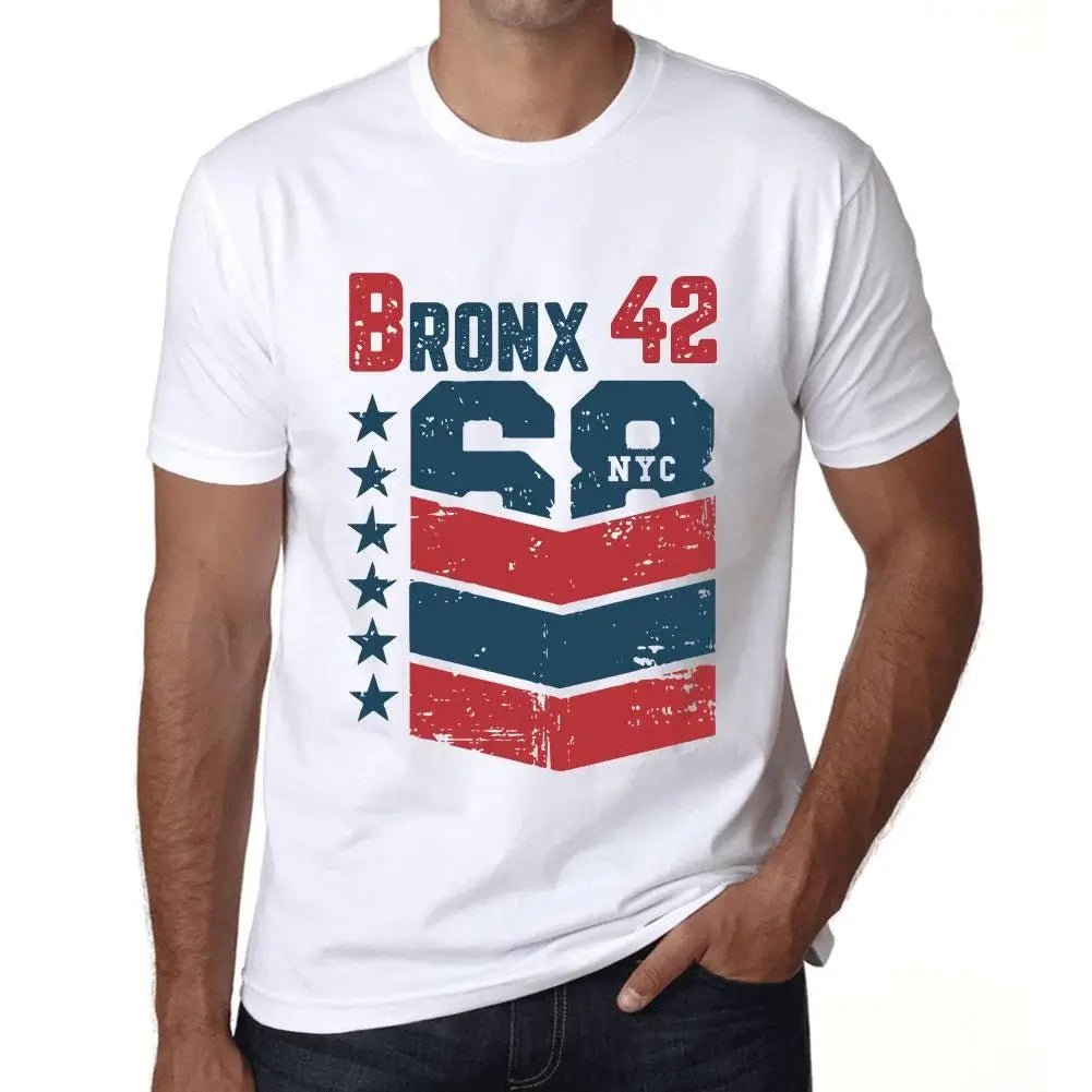 Men's Graphic T-Shirt Bronx 42 42nd Birthday Anniversary 42 Year Old Gift 1982 Vintage Eco-Friendly Short Sleeve Novelty Tee