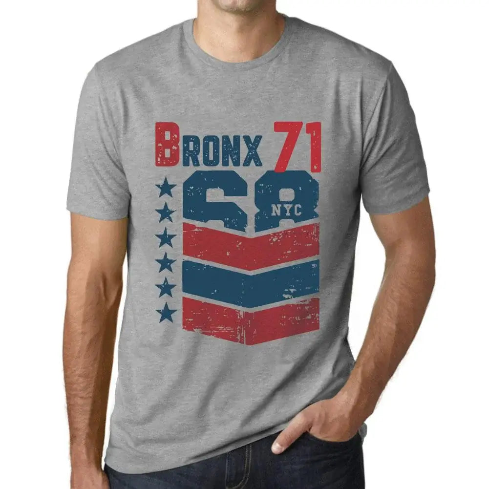 Men's Graphic T-Shirt Bronx 71 71st Birthday Anniversary 71 Year Old Gift 1953 Vintage Eco-Friendly Short Sleeve Novelty Tee