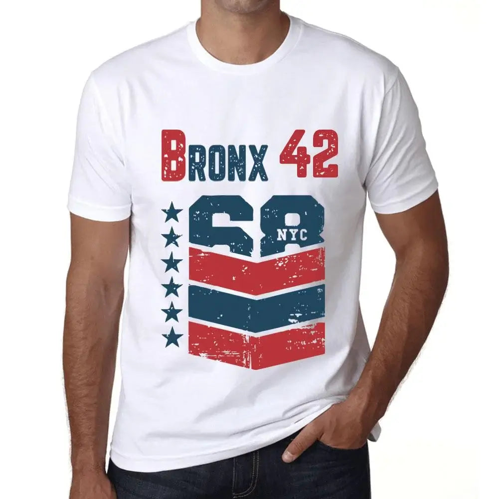 Men's Graphic T-Shirt Bronx 42 42nd Birthday Anniversary 42 Year Old Gift 1982 Vintage Eco-Friendly Short Sleeve Novelty Tee