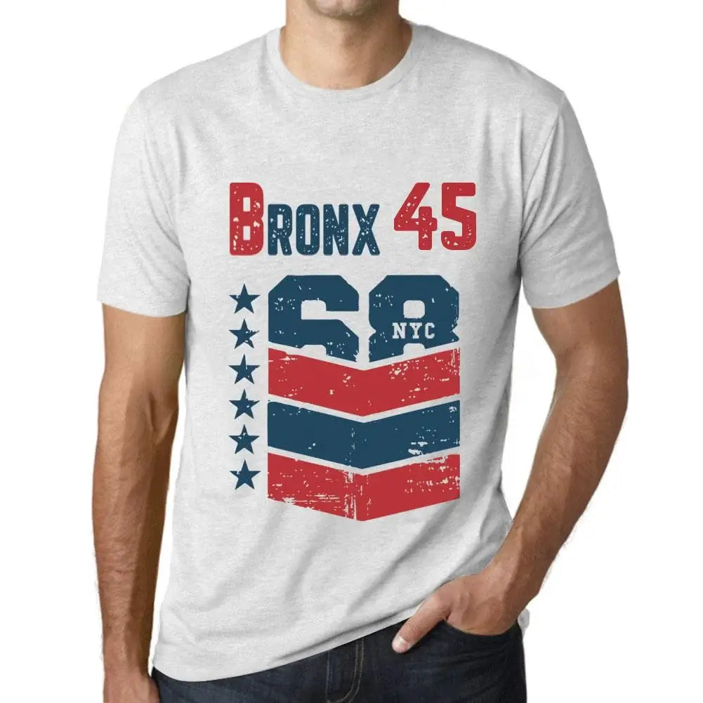 Men's Graphic T-Shirt Bronx 45 45th Birthday Anniversary 45 Year Old Gift 1979 Vintage Eco-Friendly Short Sleeve Novelty Tee