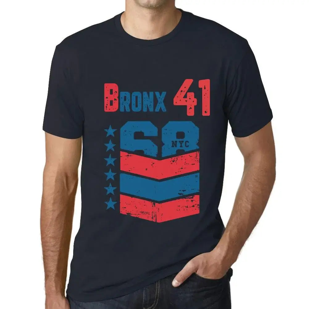 Men's Graphic T-Shirt Bronx 41 41st Birthday Anniversary 41 Year Old Gift 1983 Vintage Eco-Friendly Short Sleeve Novelty Tee