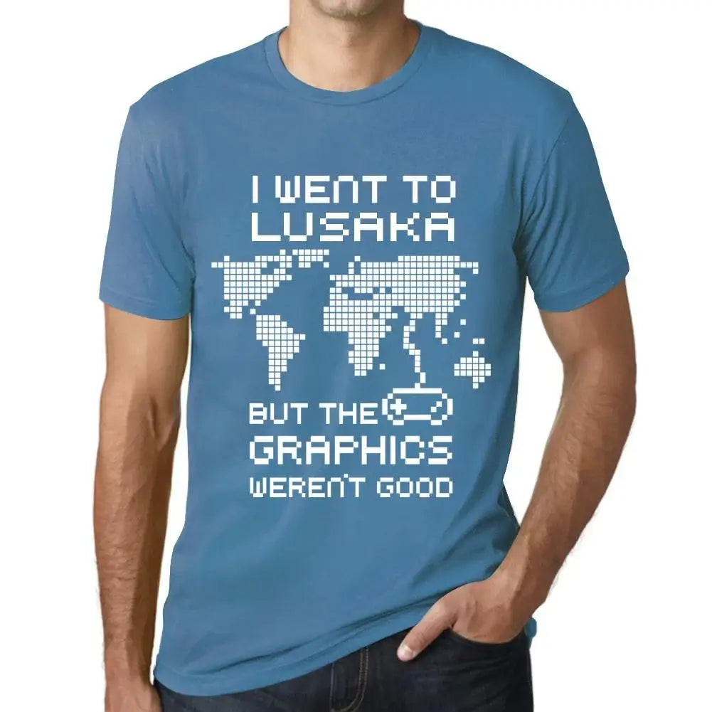 Men's Graphic T-Shirt I Went To Lusaka But The Graphics Weren’t Good Eco-Friendly Limited Edition Short Sleeve Tee-Shirt Vintage Birthday Gift Novelty