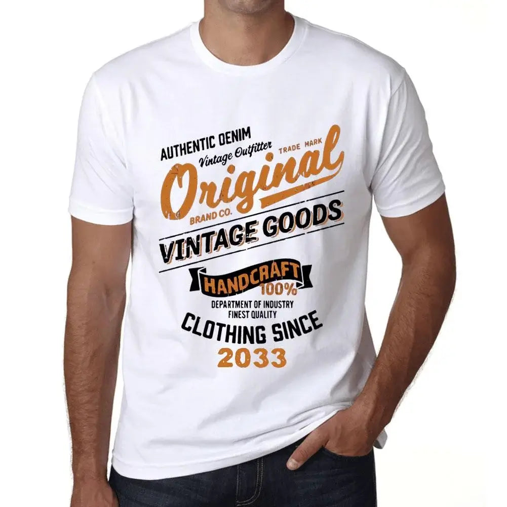 Men's Graphic T-Shirt Original Vintage Clothing Since 2033