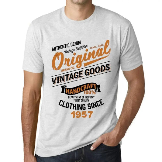 Men's Graphic T-Shirt Original Vintage Clothing Since 1957 67th Birthday Anniversary 67 Year Old Gift 1957 Vintage Eco-Friendly Short Sleeve Novelty Tee