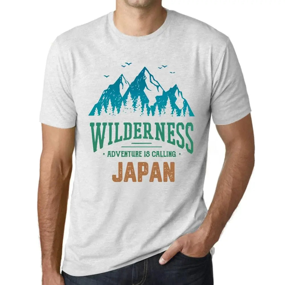 Men's Graphic T-Shirt Wilderness, Adventure Is Calling Japan Eco-Friendly Limited Edition Short Sleeve Tee-Shirt Vintage Birthday Gift Novelty