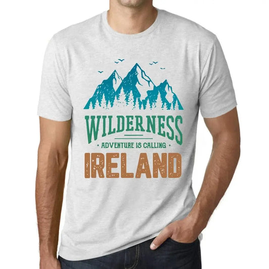 Men's Graphic T-Shirt Wilderness, Adventure Is Calling Ireland Eco-Friendly Limited Edition Short Sleeve Tee-Shirt Vintage Birthday Gift Novelty