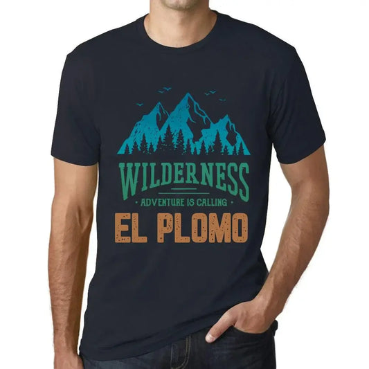 Men's Graphic T-Shirt Wilderness, Adventure Is Calling El Plomo Eco-Friendly Limited Edition Short Sleeve Tee-Shirt Vintage Birthday Gift Novelty