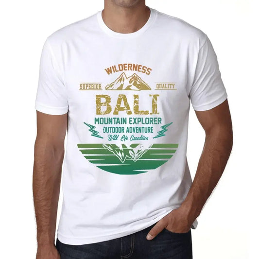 Men's Graphic T-Shirt Outdoor Adventure, Wilderness, Mountain Explorer Bali Eco-Friendly Limited Edition Short Sleeve Tee-Shirt Vintage Birthday Gift Novelty