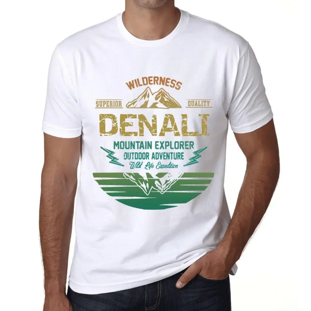 Men's Graphic T-Shirt Outdoor Adventure, Wilderness, Mountain Explorer Denali Eco-Friendly Limited Edition Short Sleeve Tee-Shirt Vintage Birthday Gift Novelty