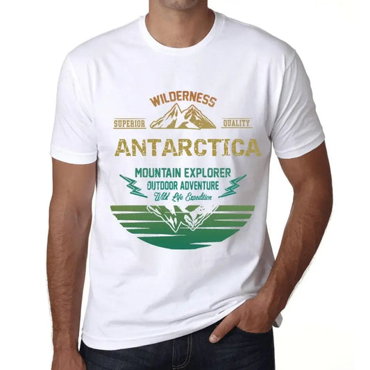 Men's Graphic T-Shirt Outdoor Adventure, Wilderness, Mountain Explorer Antarctica Eco-Friendly Limited Edition Short Sleeve Tee-Shirt Vintage Birthday Gift Novelty