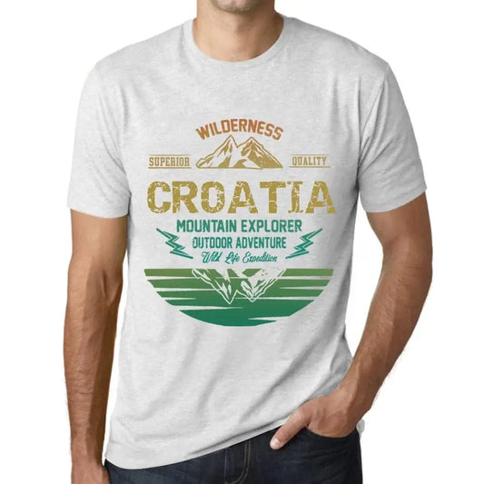 Men's Graphic T-Shirt Outdoor Adventure, Wilderness, Mountain Explorer Croatia Eco-Friendly Limited Edition Short Sleeve Tee-Shirt Vintage Birthday Gift Novelty