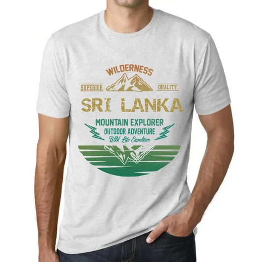 Men's Graphic T-Shirt Outdoor Adventure, Wilderness, Mountain Explorer Sri Lanka Eco-Friendly Limited Edition Short Sleeve Tee-Shirt Vintage Birthday Gift Novelty