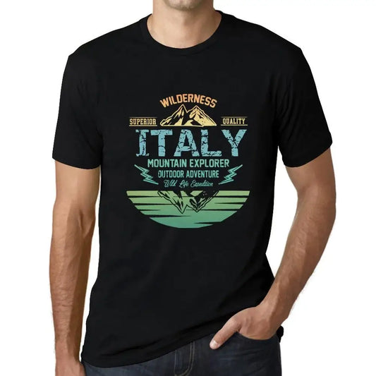 Men's Graphic T-Shirt Outdoor Adventure, Wilderness, Mountain Explorer Italy Eco-Friendly Limited Edition Short Sleeve Tee-Shirt Vintage Birthday Gift Novelty