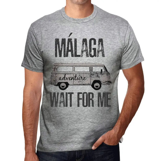 Men's Graphic T-Shirt Adventure Wait For Me In Málaga Eco-Friendly Limited Edition Short Sleeve Tee-Shirt Vintage Birthday Gift Novelty