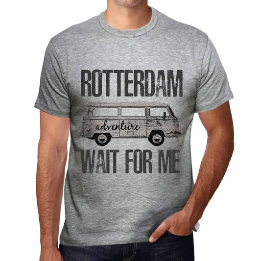 Men's Graphic T-Shirt Adventure Wait For Me In Rotterdam Eco-Friendly Limited Edition Short Sleeve Tee-Shirt Vintage Birthday Gift Novelty