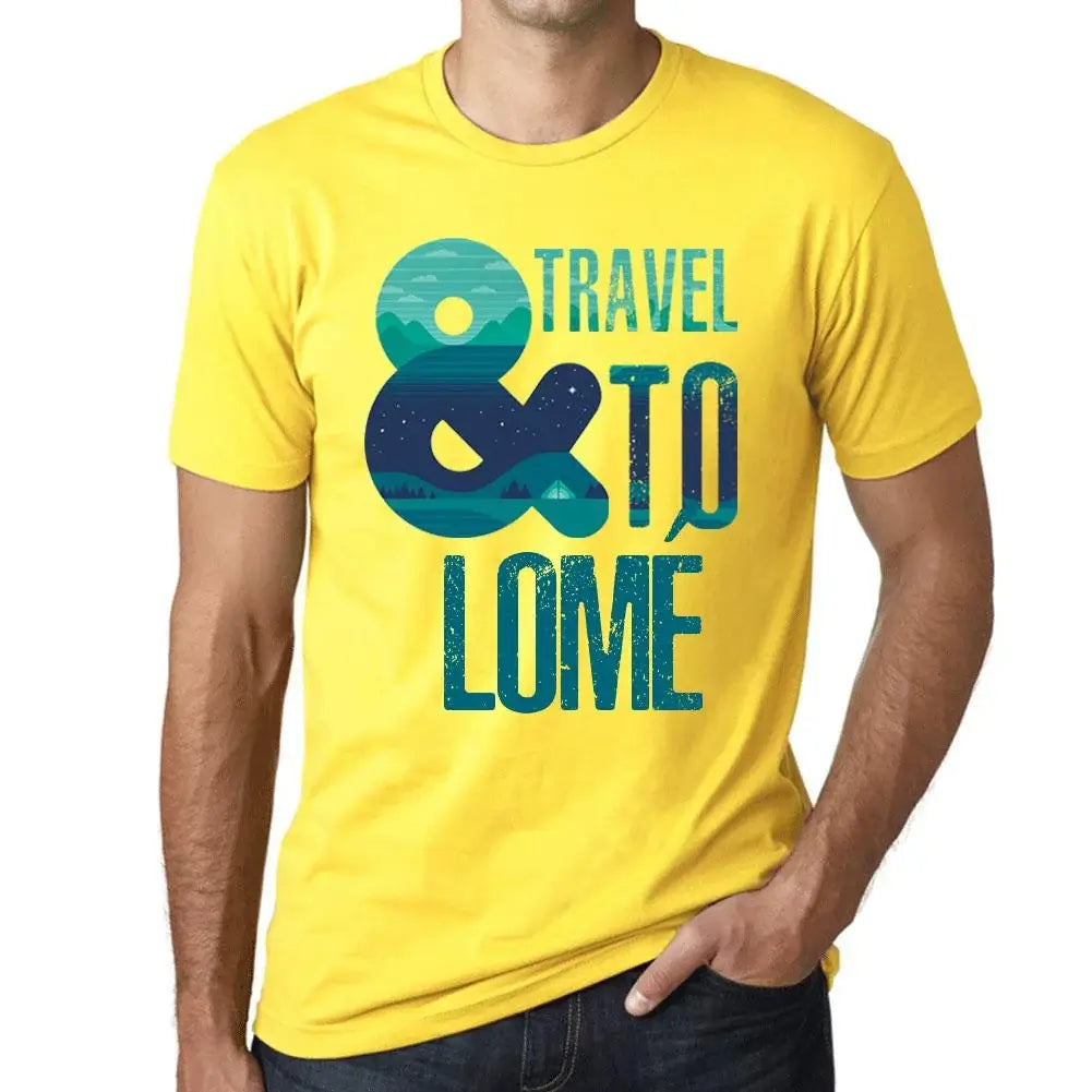 Men's Graphic T-Shirt And Travel To Lomé Eco-Friendly Limited Edition Short Sleeve Tee-Shirt Vintage Birthday Gift Novelty