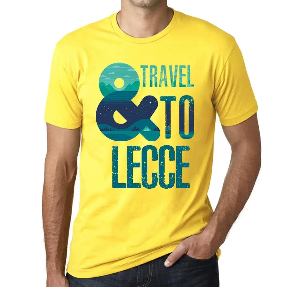 Men's Graphic T-Shirt And Travel To Lecce Eco-Friendly Limited Edition Short Sleeve Tee-Shirt Vintage Birthday Gift Novelty