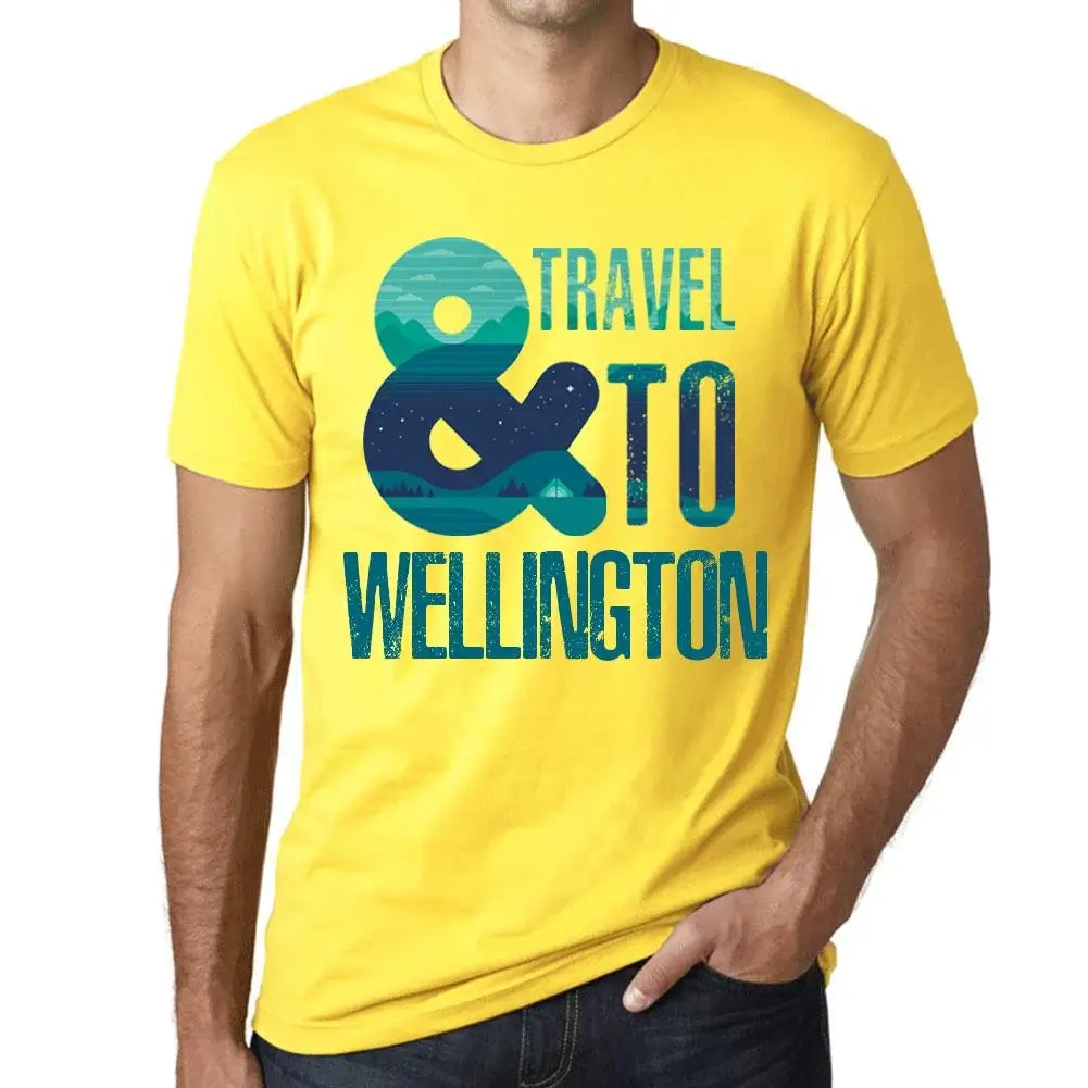 Men's Graphic T-Shirt And Travel To Wellington Eco-Friendly Limited Edition Short Sleeve Tee-Shirt Vintage Birthday Gift Novelty