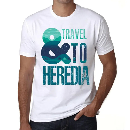 Men's Graphic T-Shirt And Travel To Heredia Eco-Friendly Limited Edition Short Sleeve Tee-Shirt Vintage Birthday Gift Novelty