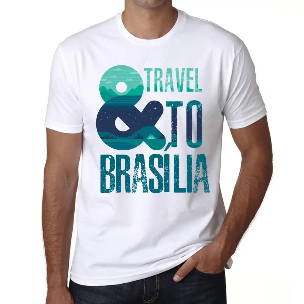 Men's Graphic T-Shirt And Travel To Brasília Eco-Friendly Limited Edition Short Sleeve Tee-Shirt Vintage Birthday Gift Novelty