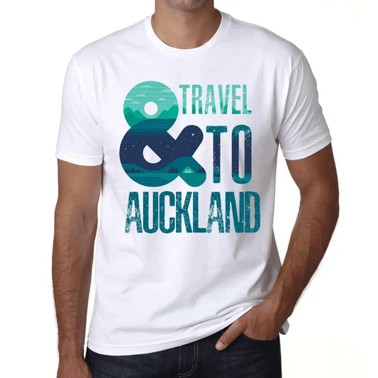 Men's Graphic T-Shirt And Travel To Auckland Eco-Friendly Limited Edition Short Sleeve Tee-Shirt Vintage Birthday Gift Novelty