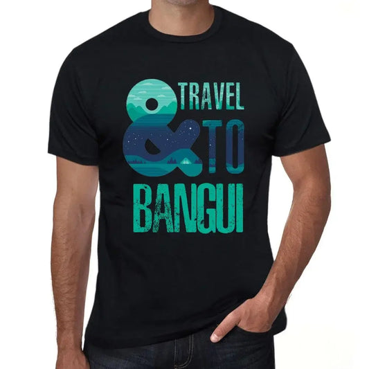 Men's Graphic T-Shirt And Travel To Bangui Eco-Friendly Limited Edition Short Sleeve Tee-Shirt Vintage Birthday Gift Novelty