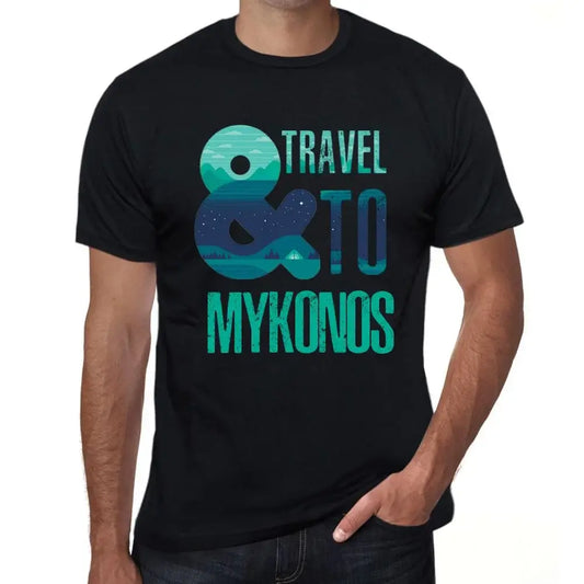 Men's Graphic T-Shirt And Travel To Mykonos Eco-Friendly Limited Edition Short Sleeve Tee-Shirt Vintage Birthday Gift Novelty