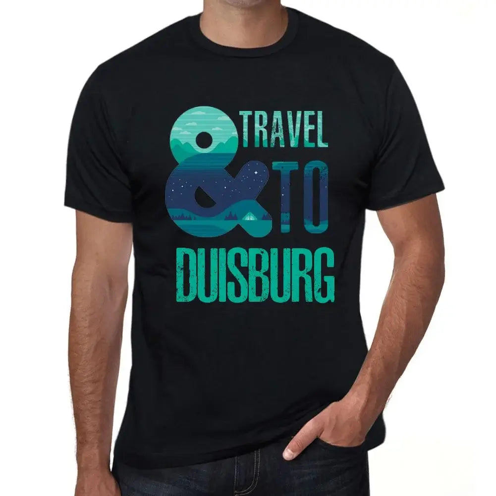 Men's Graphic T-Shirt And Travel To Duisburg Eco-Friendly Limited Edition Short Sleeve Tee-Shirt Vintage Birthday Gift Novelty