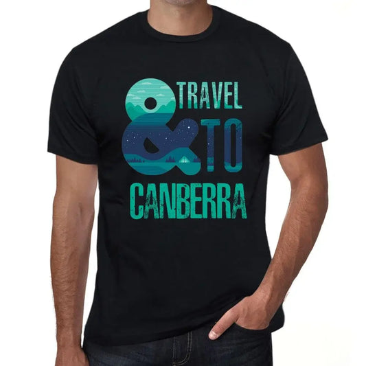 Men's Graphic T-Shirt And Travel To Canberra Eco-Friendly Limited Edition Short Sleeve Tee-Shirt Vintage Birthday Gift Novelty