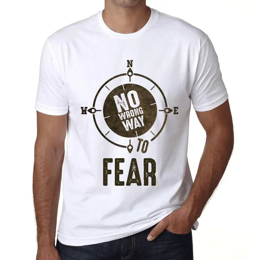 Men's Graphic T-Shirt No Wrong Way To Fear Eco-Friendly Limited Edition Short Sleeve Tee-Shirt Vintage Birthday Gift Novelty