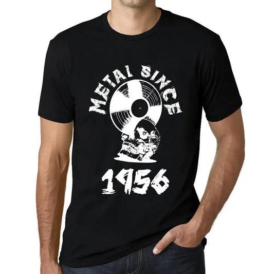 T-shirt noir uni pour hommes