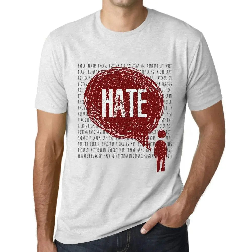 Men's Graphic T-Shirt Thoughts Hate Eco-Friendly Limited Edition Short Sleeve Tee-Shirt Vintage Birthday Gift Novelty