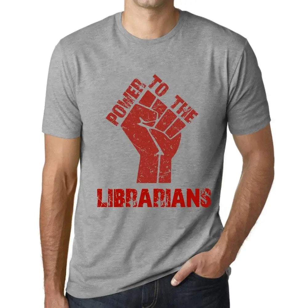 Men's Graphic T-Shirt Power To The Librarians Eco-Friendly Limited Edition Short Sleeve Tee-Shirt Vintage Birthday Gift Novelty