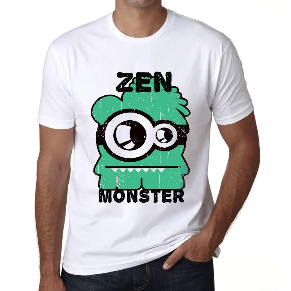 Men's Graphic T-Shirt Zen Monster Eco-Friendly Limited Edition Short Sleeve Tee-Shirt Vintage Birthday Gift Novelty