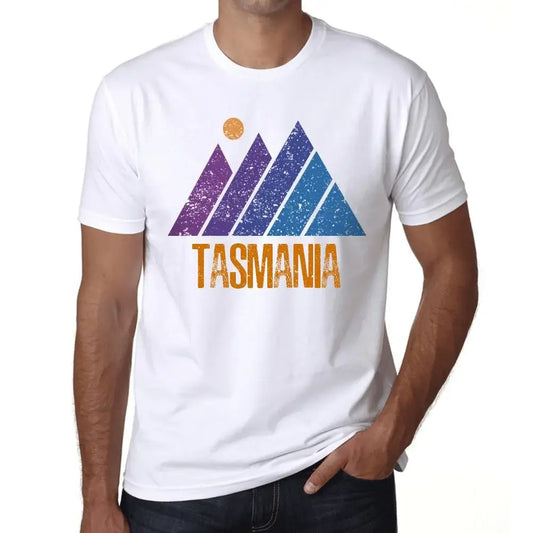 Men's Graphic T-Shirt Mountain Tasmania Eco-Friendly Limited Edition Short Sleeve Tee-Shirt Vintage Birthday Gift Novelty