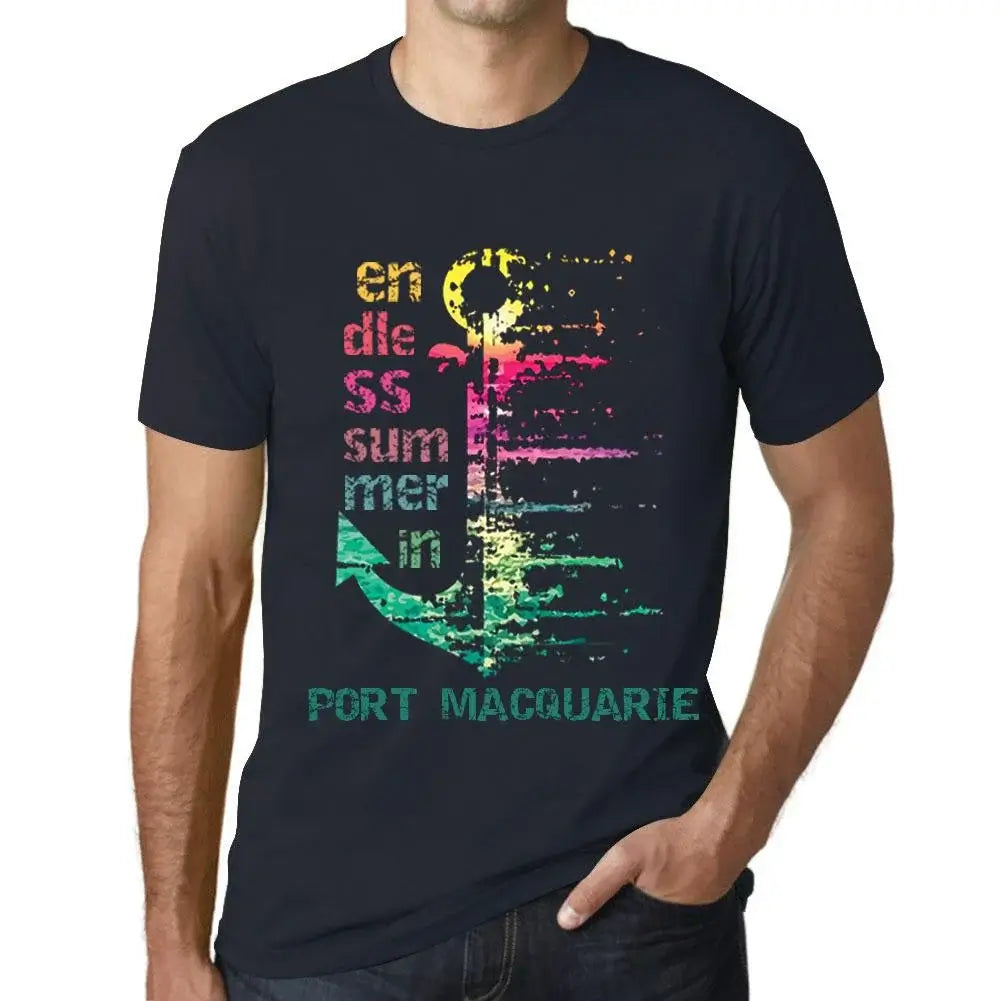 Men's Graphic T-Shirt Endless Summer In Port Macquarie Eco-Friendly Limited Edition Short Sleeve Tee-Shirt Vintage Birthday Gift Novelty