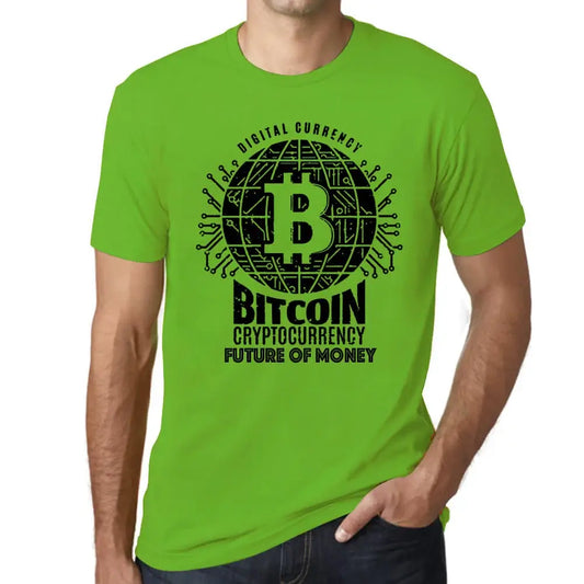 Men's Graphic T-Shirt Bitcoin Future Of Money Hodl Btc Crypto Eco-Friendly Limited Edition Short Sleeve Tee-Shirt Vintage Birthday Gift Novelty