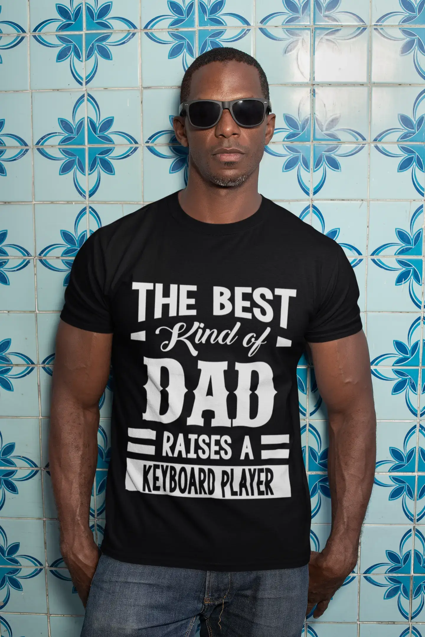 ULTRABASIC Men's Graphic T-Shirt Dad Raises a Keyboard Player