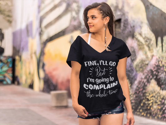 ULTRABASIC Women's T-Shirt Fine I'll Go - Funny Short Sleeve Tee Shirt Tops